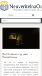 Mobile Screenshot of neuveritelnaodhaleni.cz