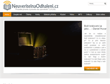Tablet Screenshot of neuveritelnaodhaleni.cz